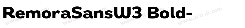 RemoraSansW3 Bold字体转换